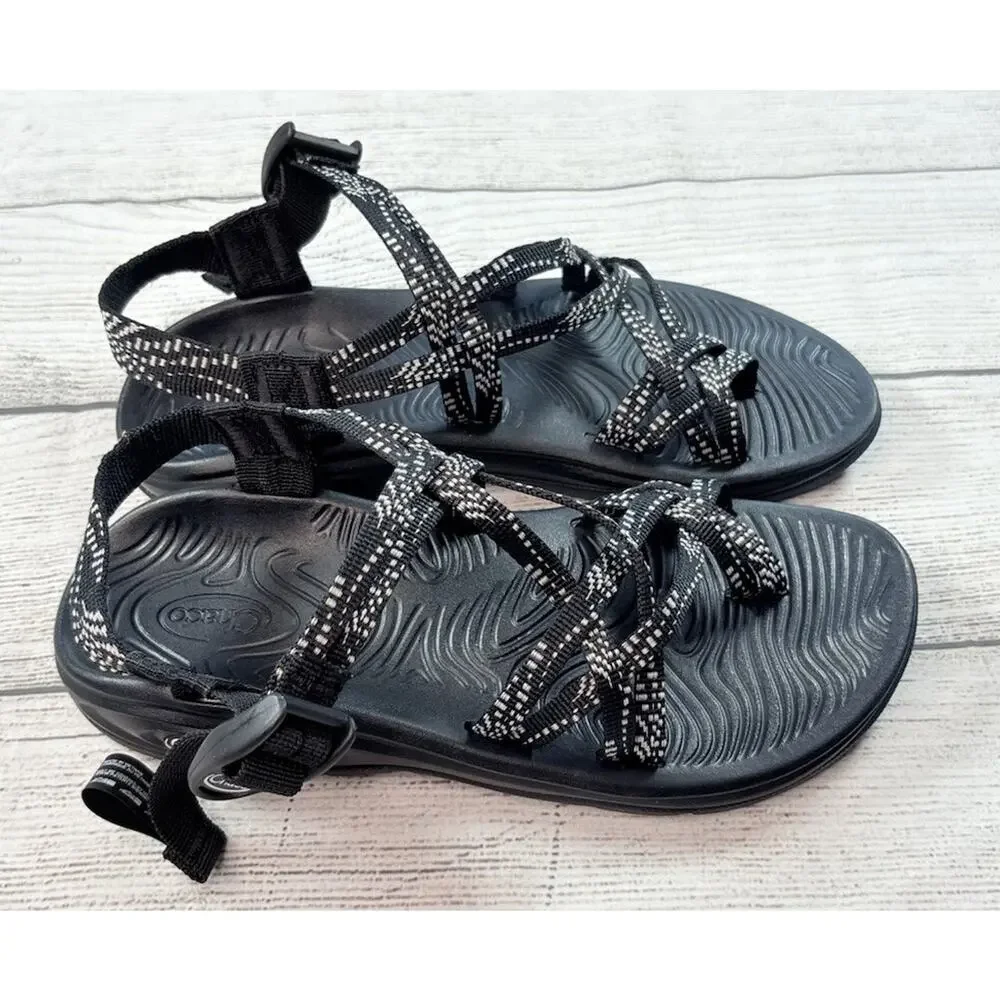 Chaco Z/Volv X2 Dash Black Strappy Sandal Adjustable Outdoors Women's Size 7